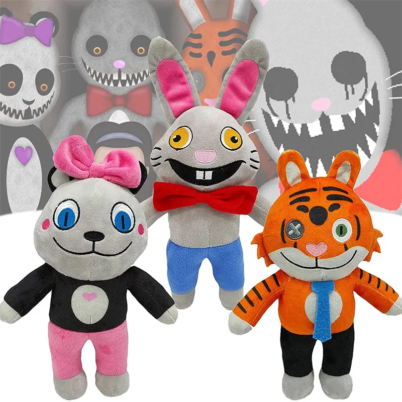 Плюшевая игрушка ужасный игровой домик 2 Mr Hopp кролик Mr. Stripe тигр мисс Бо панда