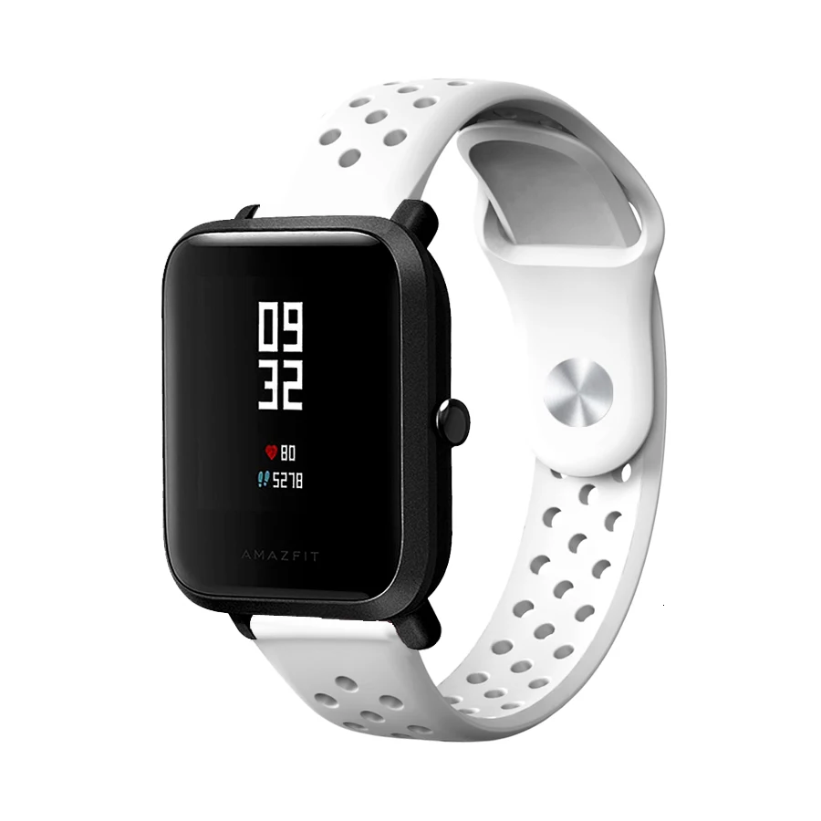 20 мм силиконовый смарт-спортивный ремешок для часов Amazfit Bip, сменный Браслет для Huami Amazfit Bip, Молодежные аксессуары, ремешок для часов