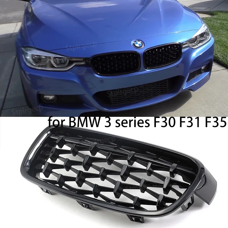 Niere Für-BMW 3er F30 F31 F35 2012-2018 (Single Slat Gloss Black