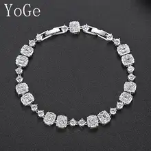 YoGe свадебные и вечерние ювелирные изделия, уникальный AAA CZ небольшой неровности камень браслет, божья коровка, BD127