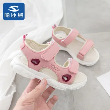

Ha Than Bear Girl Sandals Soft Bottom Dad Shoe Ins Sneakers Toe Coconut 800 Children Shoe Male