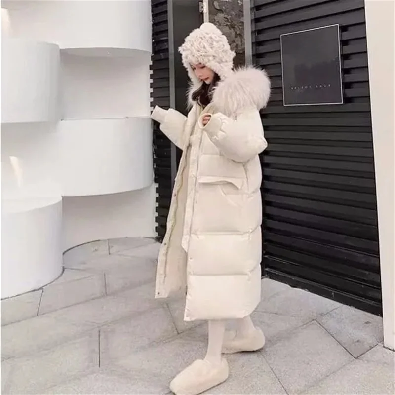 Winter Down Padded Jacket Women Mid-Length 2021 New Korean Version Tide Bread Clothes Loose Padded Coat Thick Padded Jacket M143