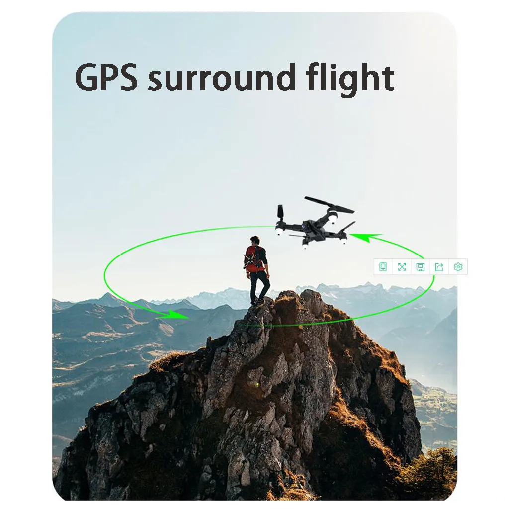 Пульт дистанционного управления летательный аппарат 5G WiFi GPS FPV 4K 12MP HD камера режим удержания высоты Квадрокоптер Дрон с сумкой 8,29