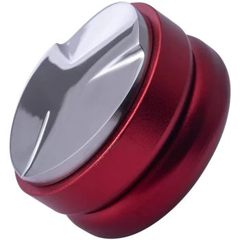 

58mm Coffee Tamper Coffee Distributor/Leveler Tool, New 3 Leaf Base Macaron Appearance, Adjustable Grip Handle