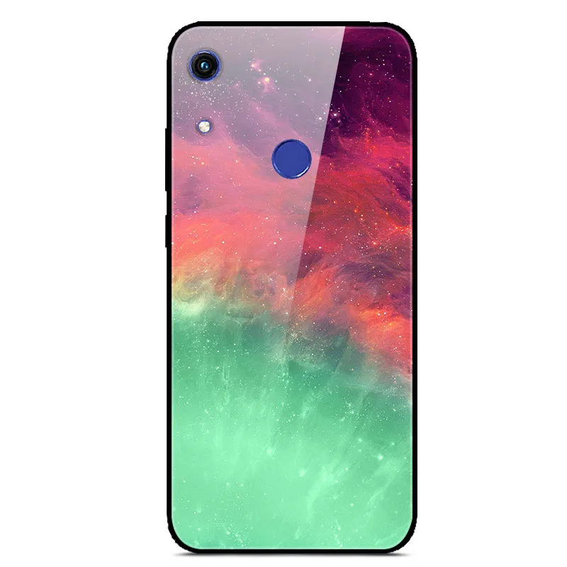 19 Для huawei Honor 8A чехол из закаленного стекла с принтом задняя крышка Жесткий чехол для huawei Honor 8A JAT-LX1 чехол для телефона Honor8A 8 A funda - Цвет: 19
