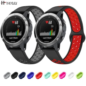 

YAYUU 22mm Silicone Sport Watch Band for Garmin Fenix 5/5 Plus/6/6 Pro/Forerunner 935/Aproach S60/Quatix 5/Instinct Strap