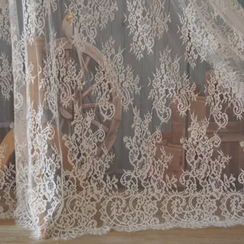 

Lady elegant coctail lace dresses fabric material nice European chantilly french lace homecoming dress lace fabric 3 meters/lot!