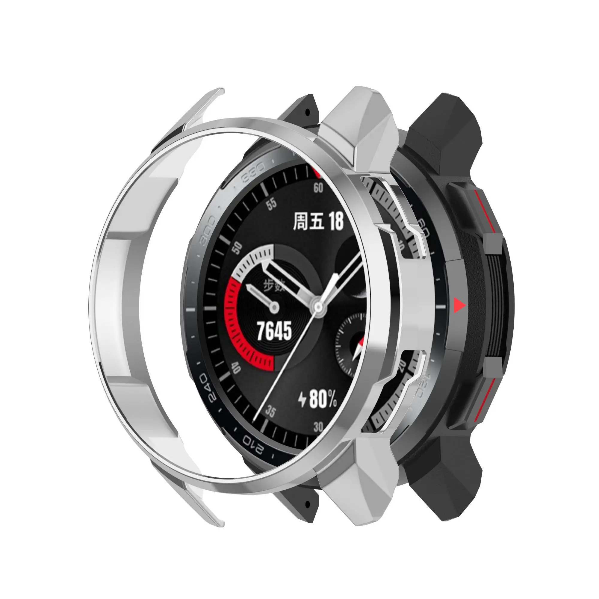 Durable TPU Screen Protector Case for Huawei Honor Watch GS Pro - Protective Shell Cover Replacement Accessory