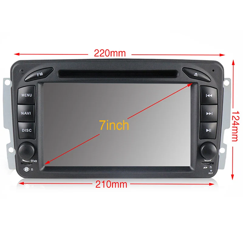 7 дюймов Android 9,0 автомобильный dvd-плеер для Mercedes Benz CLK W209 W203 W463 W208 Wifi 3g gps Bluetooth Радио стерео аудио медиа