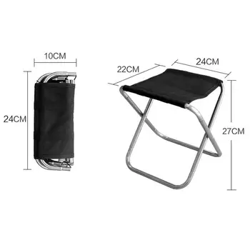 

Oxford Cloth Outdoor Foldable Fishing Chair Ultra Light Weight Portable Folding Camping Aluminum Alloy Picnic Fishing Chair
