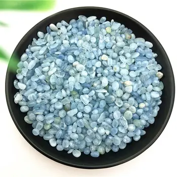 

50g 5-8mm Natural Crystal Aquamarine Stone Tumbled Gemstone Beads Healing Reiki Natural Stones and Minerals