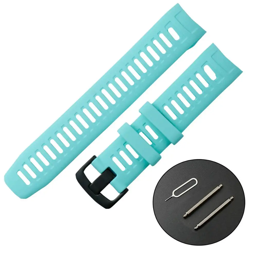 Water duck green Ремешок Instinct, мягкий силиконовый ремешок для часов подходит для Garmin INSTINCT Sports gps Smart Watch Tools - Цвет ремешка: Water duck green