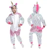Kigurumi niños Pijamas para chicos chicas unicornio pijama de franela niños Panda Pijamas traje de ropa de invierno gato Onesies ► Foto 3/6
