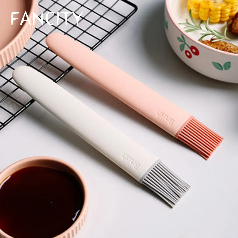 

FANCITY Silicone oil brush kitchen pancake small brush household seasoning brush baking tools food grade barbecue brush Nordic