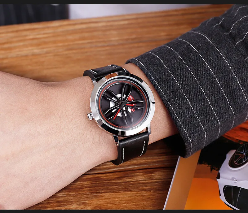 Повседневные спортивные часы для мужчин Лидирующий бренд Роскошные военные кожаные Наручные часы мужские часы модные наручные часы с