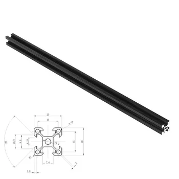 

5pcs/lot 200/400/450 Black 2020 V-Slot Aluminum Profile Extrusion Frame For CNC Laser Engraving Machine Woodworking DIY