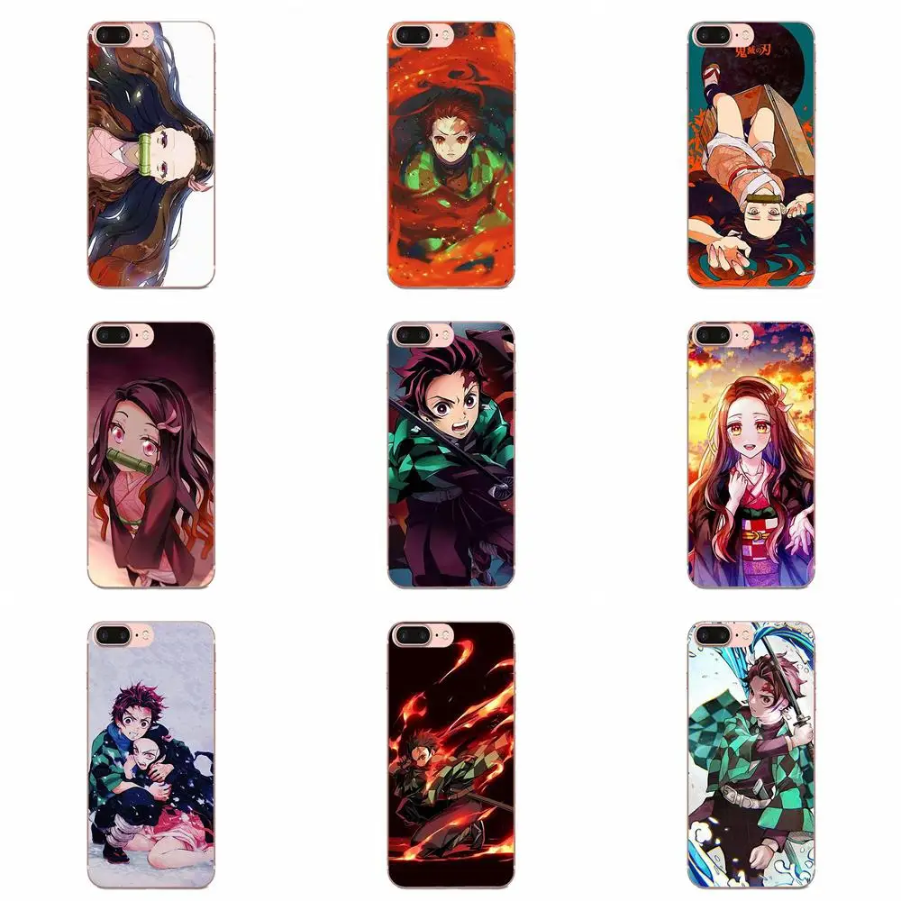 Аниме Демон Истребительница Kimetsu без Yaiba Soft Shell для Galaxy J1 J2 J3 J330 J4 J5 J6 J7 J730 J8 2015 2016 2017