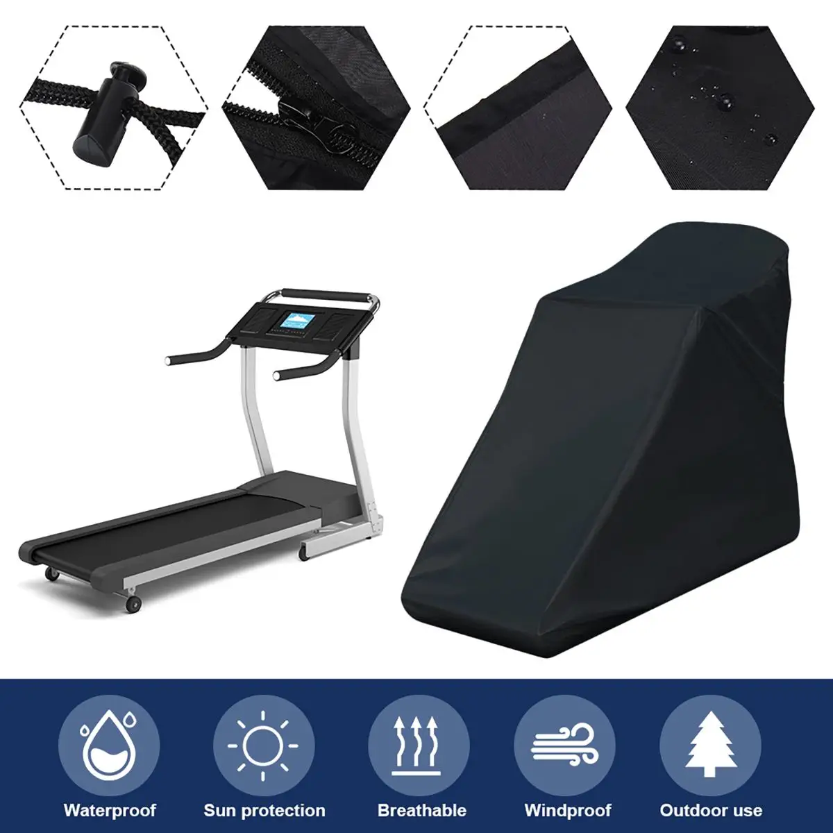 Non Folding Treadmill Cover Running Machine Wear Resistant Waterproof Dustproof Non Folding Treadmill Cover Running Machine Wear Resistant Waterproof Dustproof