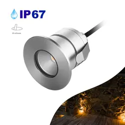 12 шт. IP67 3 Вт COB светодиодный светильник для террасы наружный светильник для лестницы 12 В 24 в наружный водонепроницаемый встраиваемый