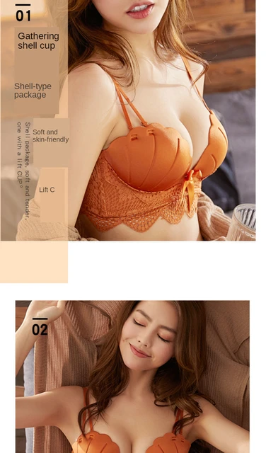 Comfortable Korean Girls Student Lingerie Set With Wire Free Lace