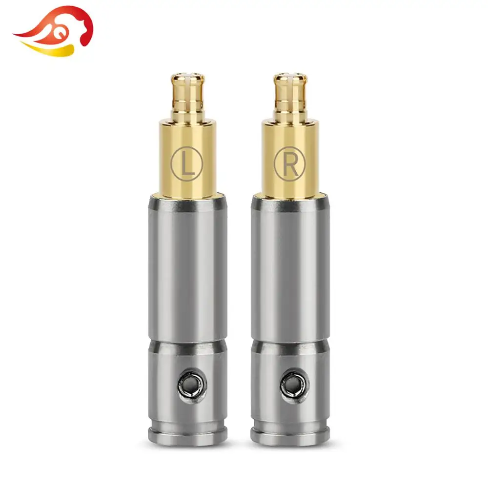 QYFANG 1 пара разъем для наушников Beryllium медная булавка A2DC Jack корпус из нержавеющей