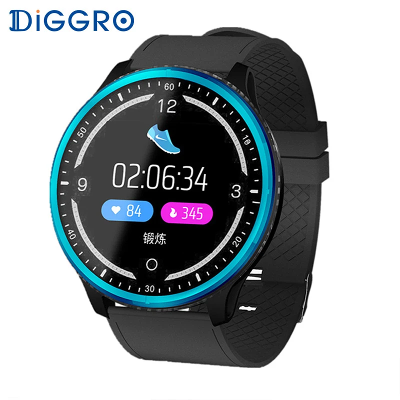 

Diggro P69 Sports Smart Watch Waterproof Heart Rate Blood Pressure Oxygen Calorie Sleep Monitoring Reminder Push Dial Wristband