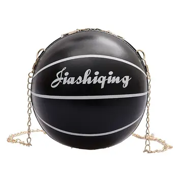 

Women PU Leather Basketball Shaped Shoulder Lady Crossbody Bag Tote Satchel Q1QA