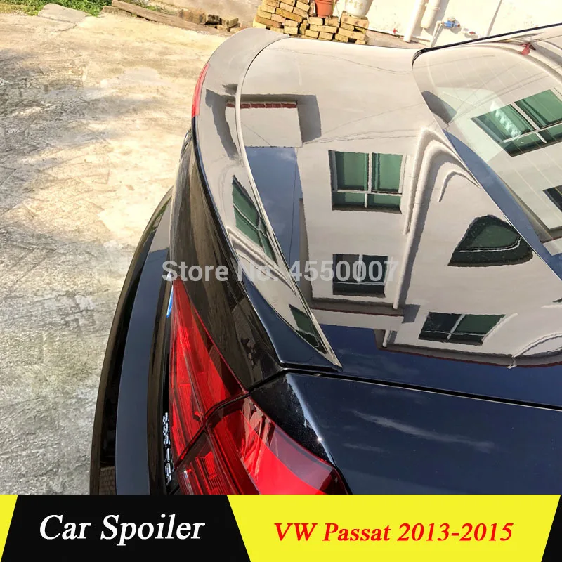Для Volkswagen Passat 2013 Авто АБС пластик задний багажник крыло спойлер автомобильные аксессуары для Volkswagen Passat
