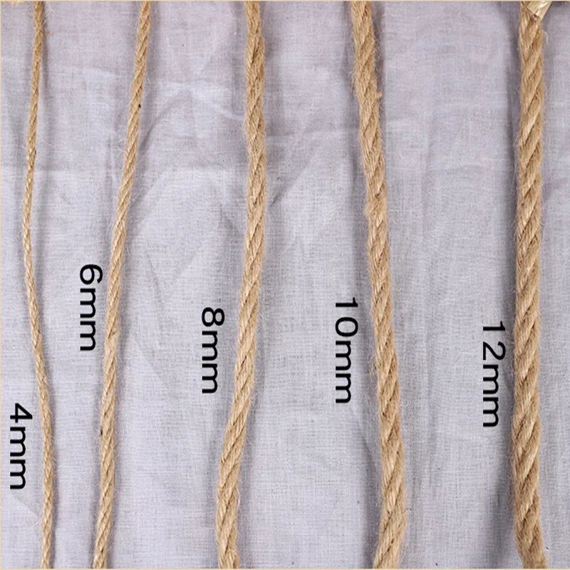 165 Feet 4mm Jute Twine Thick Natural Jute Rope for Crafts Garden