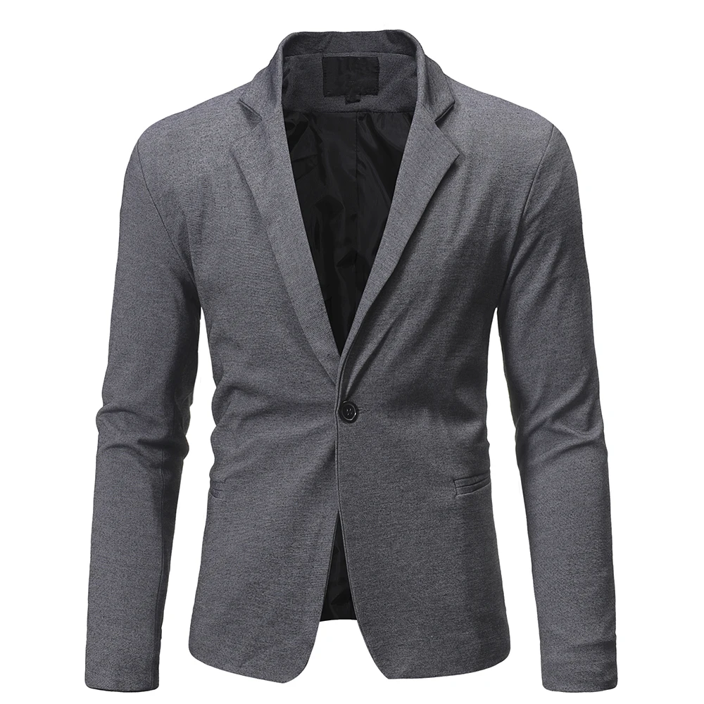 

Mens Suits Blazers Men A Button Front Casual Slim Double Slit Men's Suit