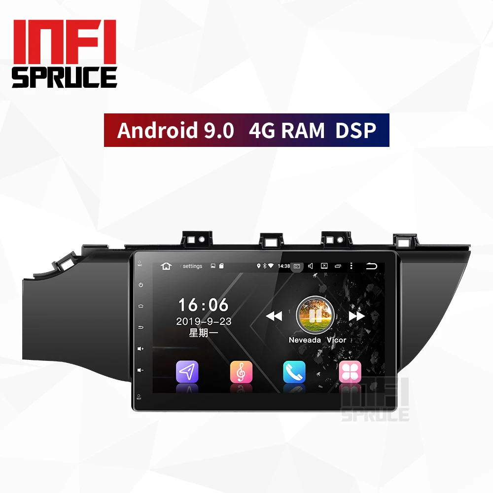 Автомобильный DVD для Kia K2 RIO 2017 4 Гб ОЗУ Android 9 0 с радио gps-навигацией стерео
