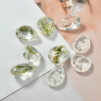 

Newest 20pcs/Lot Faceted Colorful 18*13mm Waterdrop Resin Acrylic Earring Pendants DIY Jewelry Findings Ornament Accessories