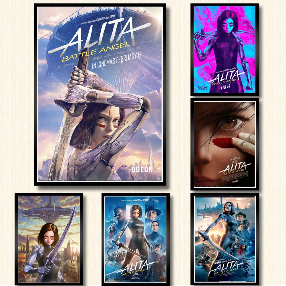 

Poster and Prints Alita 2019 Movie Film Game Wall Art Canvas Painting Pictures Printing Home Decor quadro cuadros