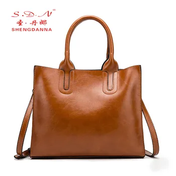 

SDN hot style Korean women's shoulder bags, classic solid color PU zipper women's bags, large-capacity retro women's bags