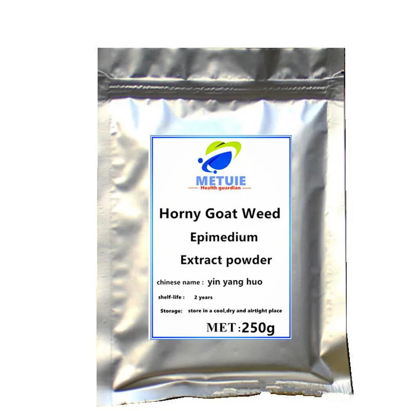 

New Arrival Horny Goat Weed Epimedium Extract Powder Grass 1pc festival top supplements Viagra for men 98% Icariin free shipping
