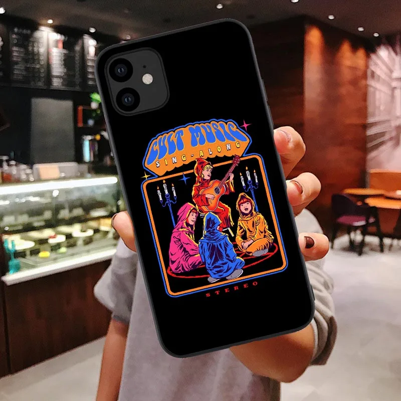 TPU Чехол для телефона iPhone 11 Pro Max 2019X6 6s 7 8 Plus XS Max XR Забавный Хэллоуин сатана винтажный Let's Summon Demons мягкий чехол из ТПУ - Цвет: TPU