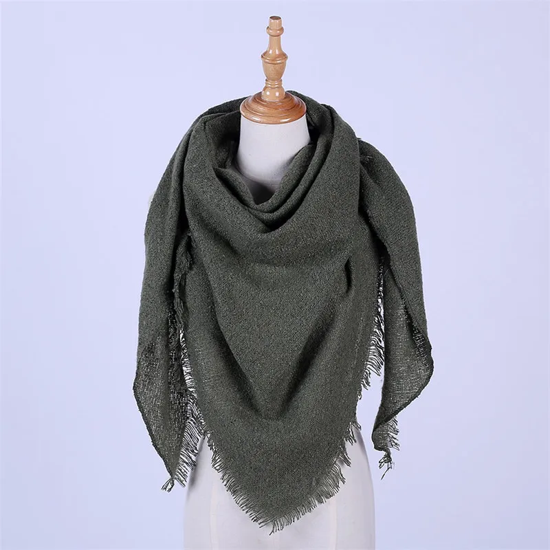 CUHAKCI кашемировый шарф из пашмины, Дамская бандана, шарфы, зимние шарфы для женщин, одеяло, треугольный шарф, большая однотонная теплая шаль