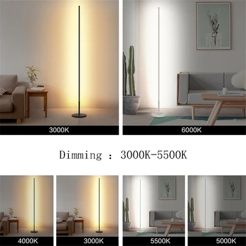 

Nordic Led Floor Lamp Dimming LED Standing Lamp Bedroom Bedside Floor Lights Lighting Floor Lamps for Living Room Lamp Assoalho