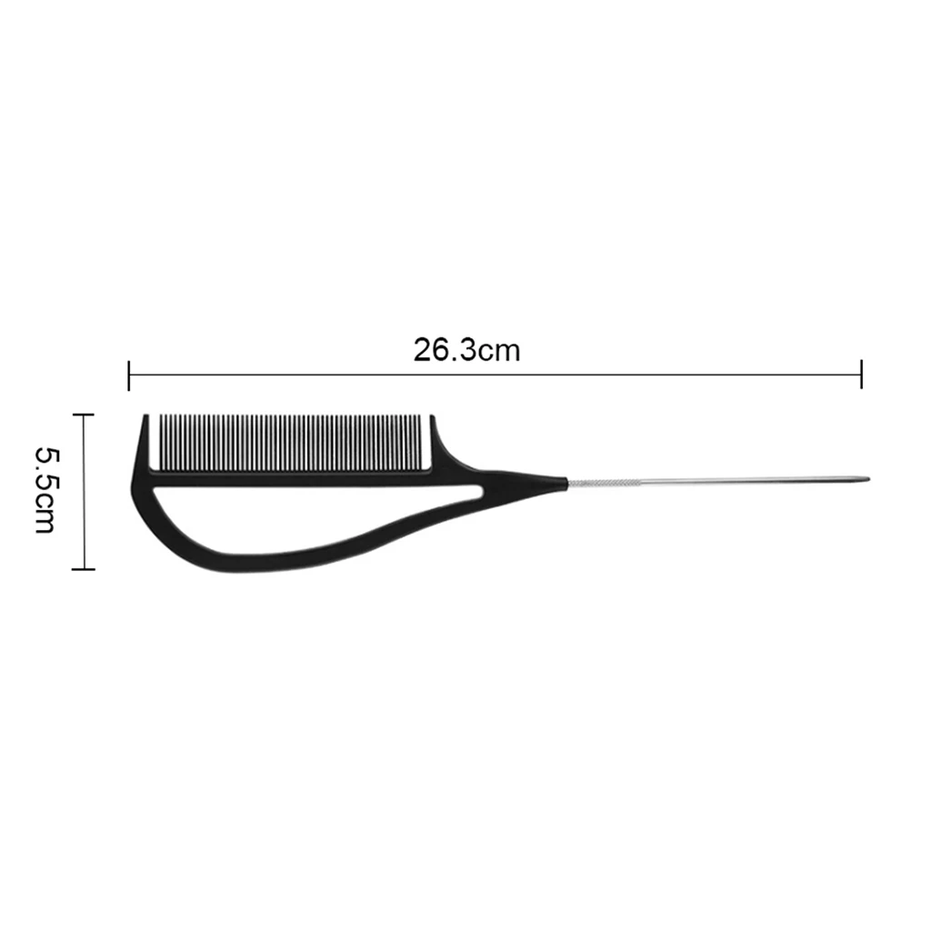 7 Colours Hairdressers Barbers Metal Pin Tail Comb Rat Tail Comb For Styling Teasing Wide Tooth Pick Stylist Braiding Combs