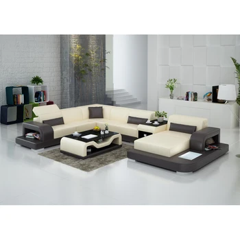

Home furniture living room modern leather sofa with good price