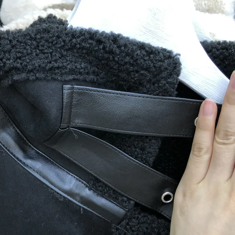 Замшевая куртка из овечьей шерсти; пальто для женщин; Новинка; сезон весна-осень; толстая верхняя одежда со стоячим воротником; свободные универсальные стеганые куртки для студентов