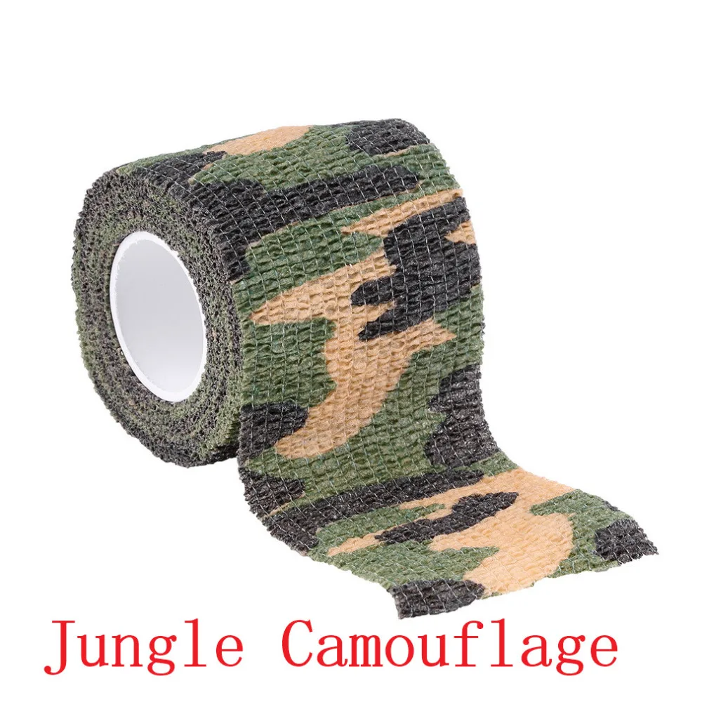 

2pc Hot Worldwide 2 Roll Camo Stretch Bandage,Camping Hunting Camouflage Tape for Gun,Cloths Hot Sale
