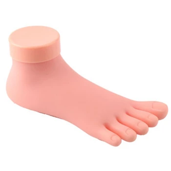 

ABVP Silicone Soft Foot Display Model for Nail Art Pro Practice Training Prosthetic Manicure Tools