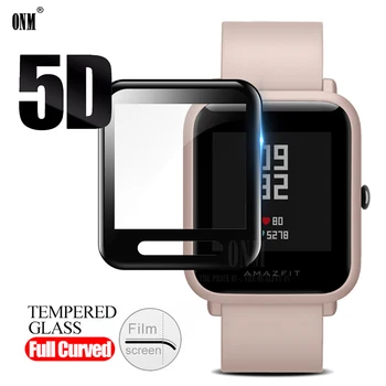 

5D Full Coverage Screen Protector film for Huami Amazfit Bip Watch Soft Round Screen Protector Cover Accessories (Not Glass)