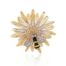 Европейская и американская крутая Маргаритка брошь в форме пчелы корсаж модная Мини Брошь рубашка pi jian kou аксессуары для одежды