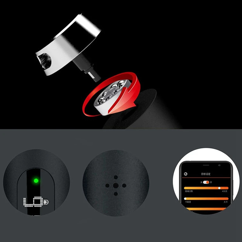 Умный Bluetooth Скакалка Крестовая Подходит цифровой счетчик скорости калорий скакалки для упражнений Будильник Напоминание установка веса#294088