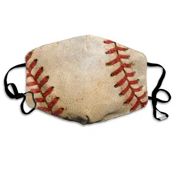 

Face Masks Anti-Dust Mouth Cover Amazing Baseball Background Washable And Reusable Mask Warm Windproof For Women Men Boys Girls