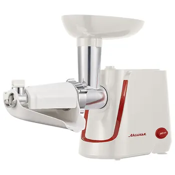 

Meat Grinder electric кс-2002 white with red + nozzle for tomato