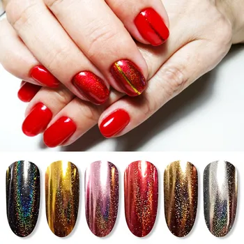 

Holographic Mirror Effects For Nails Glitter Titanium Powder Metallic Laser Chrome Nail Powder Glitter Pigment For Nails SF3095