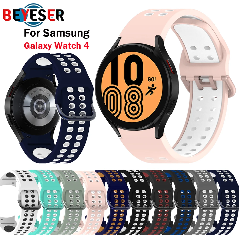 Cinturino In Silicone Per Samsung Galaxy Watch6 Classic 46Mm 42Mm/Galaxy Watch6/5/4 44Mm 40Mm Cinturino Sportivo Di Ricambio Braccialetti Correa